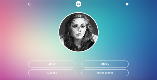 Screenshot of a Song Guesser project